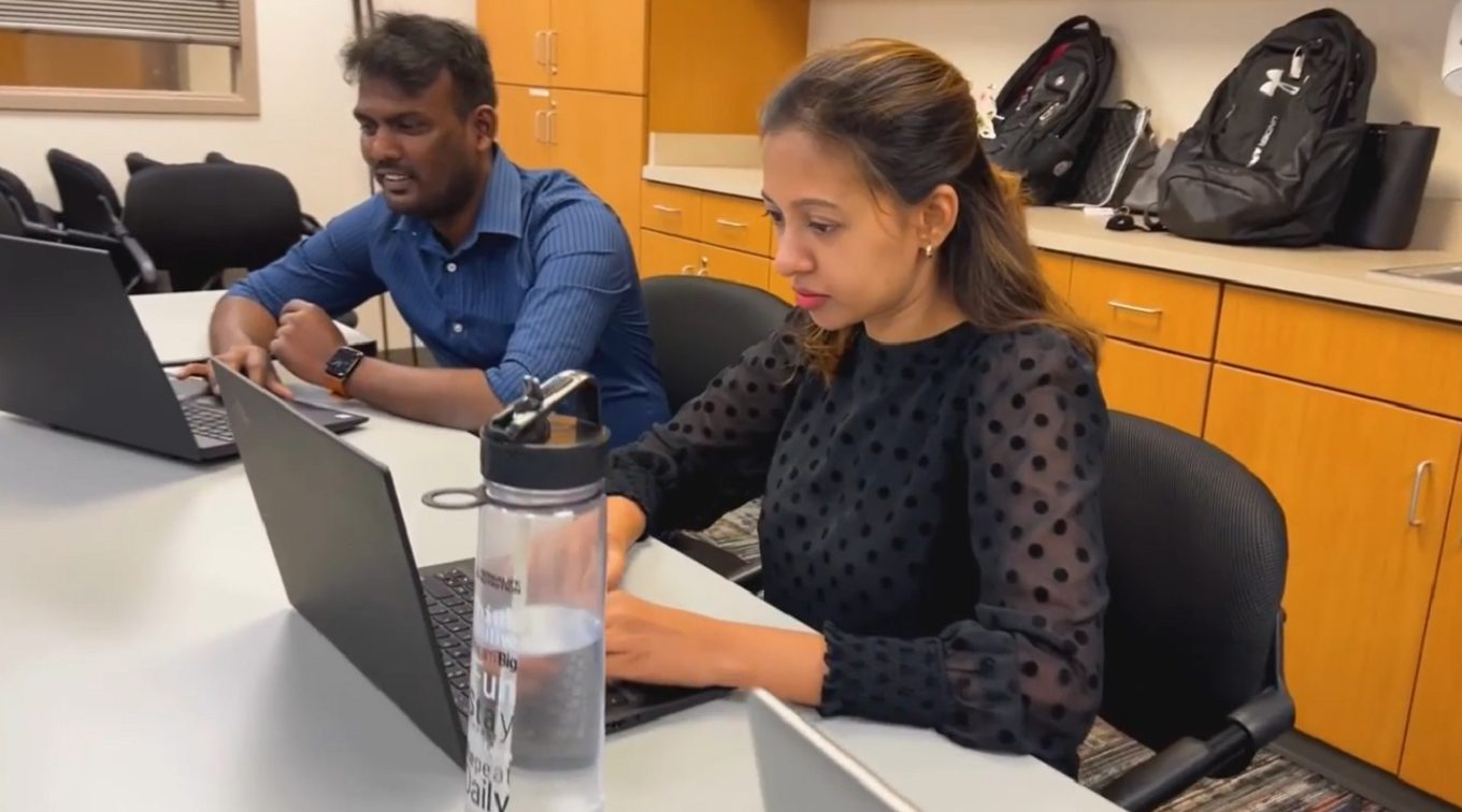 Onwardpath technical team in a working session